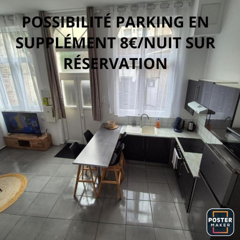 VALSCOSY centre ville parking privé Valenciennes Extérieur photo